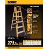 imageDeWalt 10Foot Fiberglass Step Ladder 375Pound Load Capacity Type IAA DXL3410108 feet