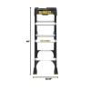 imageDeWalt 4Foot Fiberglass Step Ladder 300Pound Load Capacity Type IA DXL301004Black
