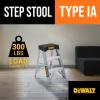 imageDeWalt DXL201004 4Feet Aluminum Stepladder Type IA with 300Pound Duty Rating 4FeetSilver3 feet