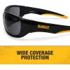 imageDewalt Dominator Safety Glasses Dpg94 Unisex Adult Non Slip Polarized Mirrored Rubber Full RimBlackYellow Frame W Silver Mirror Lens
