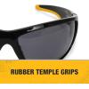 imageDewalt Dominator Safety Glasses Dpg94 Unisex Adult Non Slip Polarized Mirrored Rubber Full RimSmoke Lens