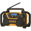 imageDEWALT 12V20V MAX Portable Bluetooth Radio Cordless 100 ft Range 35 Subwoofers Jobsite DCR028B