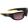 imageDewalt Dominator Safety Glasses Dpg94 Unisex Adult Non Slip Polarized Mirrored Rubber Full RimBlackYellow Frame W Gradient Lens