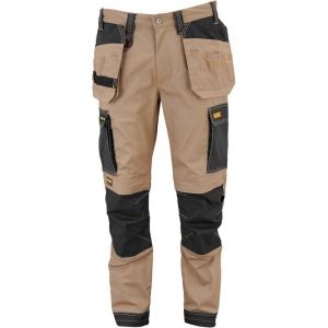 imageDEWALT Barstow Mens ProStretch Water Resistant Slim Fit Holster Pocket Utility Work PantsStone