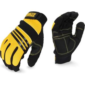 imageDEWALT DPG201XL Synthetic Leather Performance Work Glove  XLarge  1 Pair  Foam Padded Palm Abrasion Resistant Hook ampamp Loop ClosureLarge