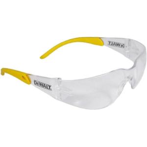 imageDEWALT DPG541C Protector Protective Eyewear  ANSI Z871 Impact Rated  Lightweight UniversalFit Frame  Flexible Rubber Temples  Clear Lens  1 Pair