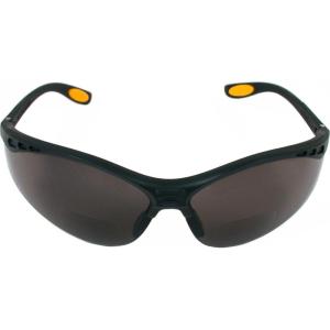 imageDEWALT DPG59215C Reinforcer RxBifocal 15 Smoke Lens High Performance Protective Safety Glasses with Rubber Temples and Protective Eyeglass Sleeve