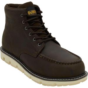 imageDEWALT Forge Moc Toe FLEX Outsole Leather Steel Toe Safety Work Boots For MenSeal Brown