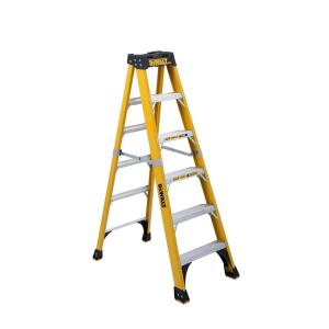 imageDeWalt 6Foot Fiberglass Step Ladder 500Pound Load Capacity Type IAA DXL3810066 feet
