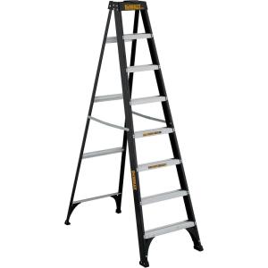 imageDeWalt 8Foot Fiberglass Step Ladder 300Pound Load Capacity Type I DXL311008