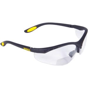 imageDewalt DPG59120C Reinforcer RxBifocal 20 Clear Lens High Performance Protective Safety Glasses with Rubber Temples and Protective Eyeglass Sleeve