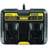 imageDEWALT 1220V MAX Battery Charger Corded Dual Charging Station 2USB Ports Included DCB102
