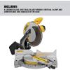 imageDEWALT 12Inch Miter Saw 15Amp Single Bevel Compound DWS715