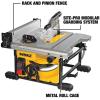 imageDEWALT 15 Amp 814 in Compact Portable Jobsite Table Saw DWE7485814Inch Saw w Stand