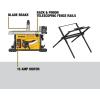 imageDEWALT 15 Amp 814 in Compact Portable Jobsite Table Saw DWE7485814Inch Saw w Stand