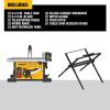 imageDEWALT 15 Amp 814 in Compact Portable Jobsite Table Saw DWE7485814Inch Saw w Stand