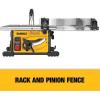 imageDEWALT 15 Amp 814 in Compact Portable Jobsite Table Saw DWE7485814Inch Saw w Stand