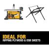 imageDEWALT 15 Amp 814 in Compact Portable Jobsite Table Saw DWE7485814Inch Saw w Stand