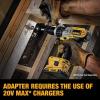 imageDEWALT 20V MAX Battery Adapter Kit 18V to 20V 2 Batteries and Charger Included DCA2203C