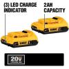 imageDEWALT 20V MAX Battery Adapter Kit 18V to 20V 2 Batteries and Charger Included DCA2203C