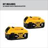 imageDEWALT 20V MAX Battery Charging Kit Includes Charger and 2 Batteries 5Ah Includes Small Storage Bag DCB2052CKStarter kit w 2 batteries