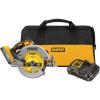imageDEWALT 20V MAX Circular Saw Cordless 714 inch Battery and Charger Included DCS570H1