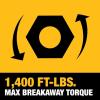imageDEWALT 20V MAX Cordless Impact Wrench Kit 20V MAX 12quot Hog Ring With 4Mode Speed Includes Battery Charger and Kit Bag DCF900P1Impact Wrench Kit