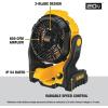 imageDEWALT 20V MAX Cordless Jobsite Fan Battery Powered Rechargeable Fan Portable Tool Only DCE512B