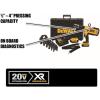 imageDEWALT 20V MAX Cordless Plumbing Pipe Press Tool Kit with Crimping Heads Pro Press Tool For Copper Pipe and Stainless Steel Pipes 1  2 Batteries and Charger Included DCE200M2K
