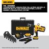 imageDEWALT 20V MAX Cordless Plumbing Pipe Press Tool Kit with Crimping Heads Pro Press Tool For Copper Pipe and Stainless Steel Pipes 1  2 Batteries and Charger Included DCE200M2K