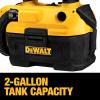 imageDEWALT 20V MAX Cordless WetDry Vacuum Portable Shop Vac 2 Gallon Tank Capacity Tool Only DCV580H