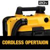 imageDEWALT 20V MAX Cordless WetDry Vacuum Portable Shop Vac 2 Gallon Tank Capacity Tool Only DCV580H