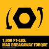 imageDEWALT 20V MAX XR 12 Inch Cordless Impact Wrench Kit with Hog Ring Anvil Battery and Charger Included DCF961GP1Kit with Battery
