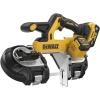 imageDEWALT 20V MAX XR Bandsaw Brushless Motor Portable and Cordless 338 Inch Cut Capacity 5Ah Battery and Charger Included DCS378P1Kit with Battery