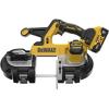 imageDEWALT 20V MAX XR Bandsaw Brushless Motor Portable and Cordless 338 Inch Cut Capacity 5Ah Battery and Charger Included DCS378P1Kit with Battery