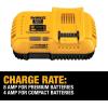 imageDEWALT 20V MAXFLEXVOLT LithiumIon Fan Cooled Rapid Battery Charger DCB118Classic