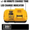 imageDEWALT 20V MAXFLEXVOLT LithiumIon Fan Cooled Rapid Battery Charger DCB118Classic