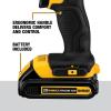 imageDEWALT 20V Max Cordless DrillDriver Kit 2 Batteries and Charger Included DCD771C2Compact DrillDriver