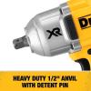 imageDEWALT 20V Max XR Impact Wrench Kit Brushless High Torque Detent Pin Anvil 12Inch Cordless DCF899M1