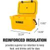 imageDEWALT 45 Qt Roto Molded Cooler Heavy Duty Ice Chest for Camping Sports ampamp Outdoor ActivitiesCooler