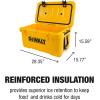 imageDEWALT 45 Qt Roto Molded Cooler Heavy Duty Ice Chest for Camping Sports ampamp Outdoor ActivitiesCooler