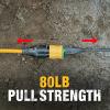 imageDEWALT 50 Foot 123 SJTW ClicktoLock Lighted Extension Cord  Heavy Duty Outdoor Waterproof Weatherproof Heat ampamp Corrosion Resistant Industrial Strength Light Up Prong Outlet Plug Power Cord50