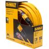 imageDEWALT 50 Foot 123 SJTW ClicktoLock Lighted Extension Cord  Heavy Duty Outdoor Waterproof Weatherproof Heat ampamp Corrosion Resistant Industrial Strength Light Up Prong Outlet Plug Power Cord100 ft