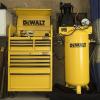 imageDEWALT 60 Gallon Stationary Vertical Air Compressor 5 HP OIL Lube 230 Volt 65 dB  Ideal Electric Air Compressor for home tradesmen and industrial users