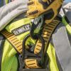 imageDEWALT 6Foot Energy Absorbing LanyardTwin  Internal Absorber  4 to 6 Stretch Lanyard with Steel Snap Hook on DRing End and Steel Rebar Hooks on Anchor End