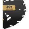 imageDEWALT 714quot Circular Saw Blade for Pressure Treated and Wet Lumber ATB Thin Kerf 58quot and Arbor 20Tooth DW3174  Black