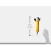 imageDEWALT Angle Grinder 412Inch 11Amp 11000 RPM Paddle Switch with No Lock Dust Ejection System Corded DWE402NWith Kit Box