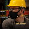 imageDEWALT Breathable Cloth Face Masks  Adjustable Earloops and Removable Neckstrap  Black  2Pack
