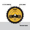 imageDEWALT Circular Saw Blade 6 12 Inch 24 Tooth Framing DWA161224Multi