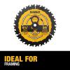 imageDEWALT Circular Saw Blade 6 12 Inch 24 Tooth Framing DWA161224Multi